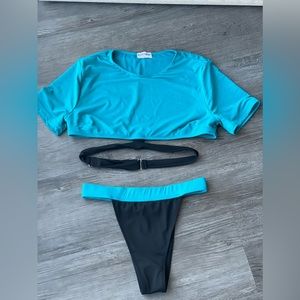 Two piece bathing suit